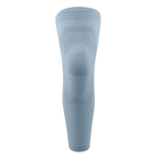 Light blue knee-high sock on a white background
