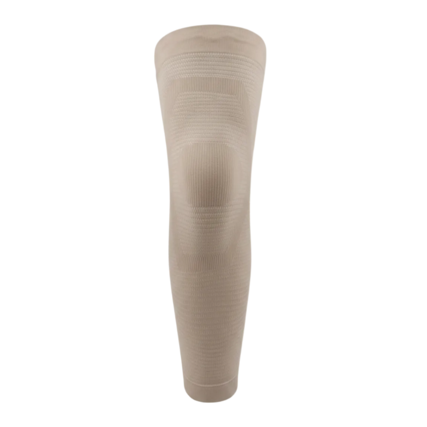 Beige strapless top on a white background