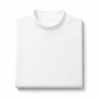 White turtleneck sweater on a light gray background