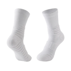 Pair of white socks on a transparent background