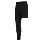 Black leggings on a light gray background