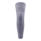 Gray knee-high sock on a white background