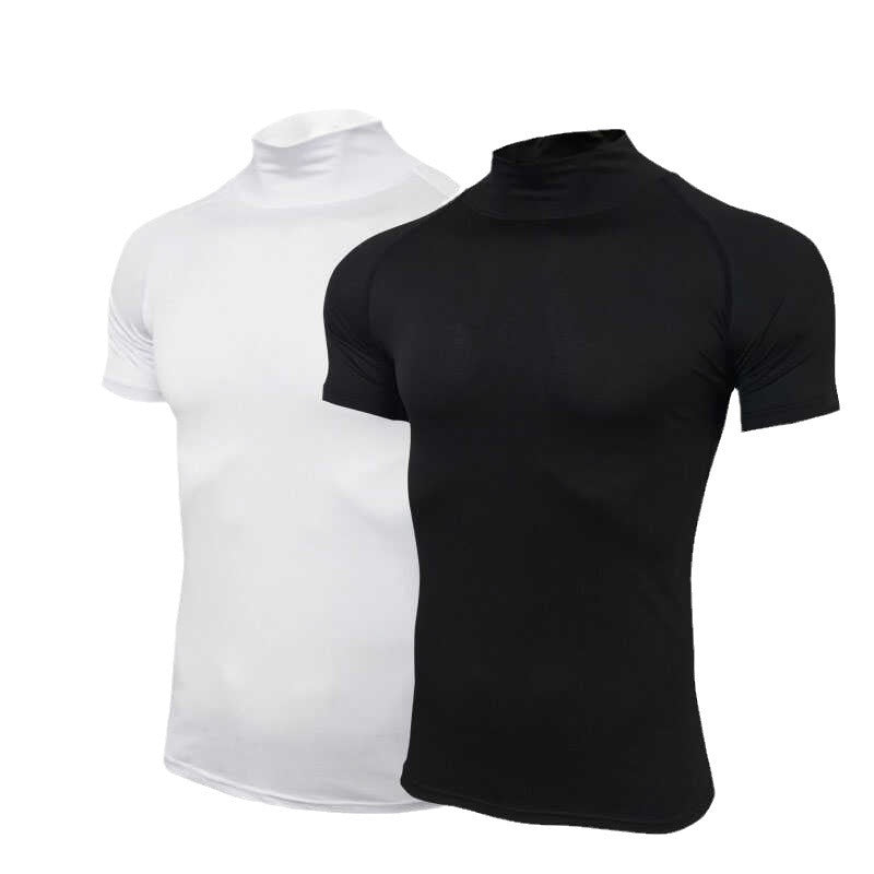 GDSkin Short Sleeve Compression Turtleneck