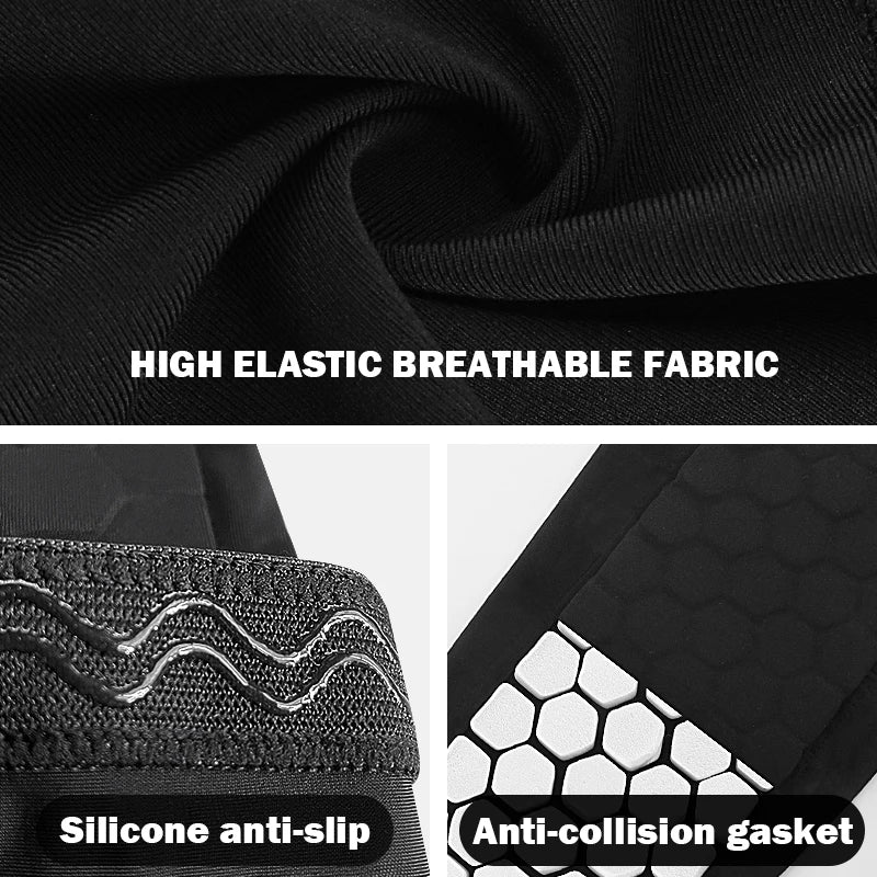 Padded Compression Shin Guard Socks Sleeves with Foam