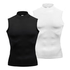 Sleeveless Turtleneck Compression Shirt