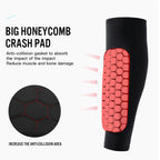 Padded Compression Shin Guard Socks Sleeves with Foam