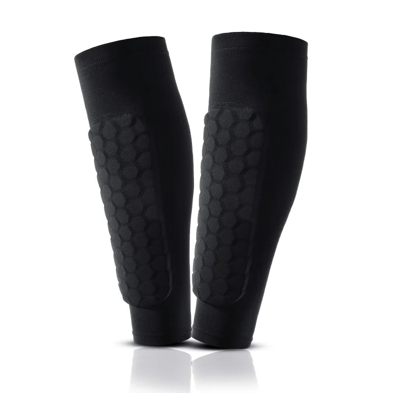 Padded Compression Shin Guard Socks Sleeves with Foam