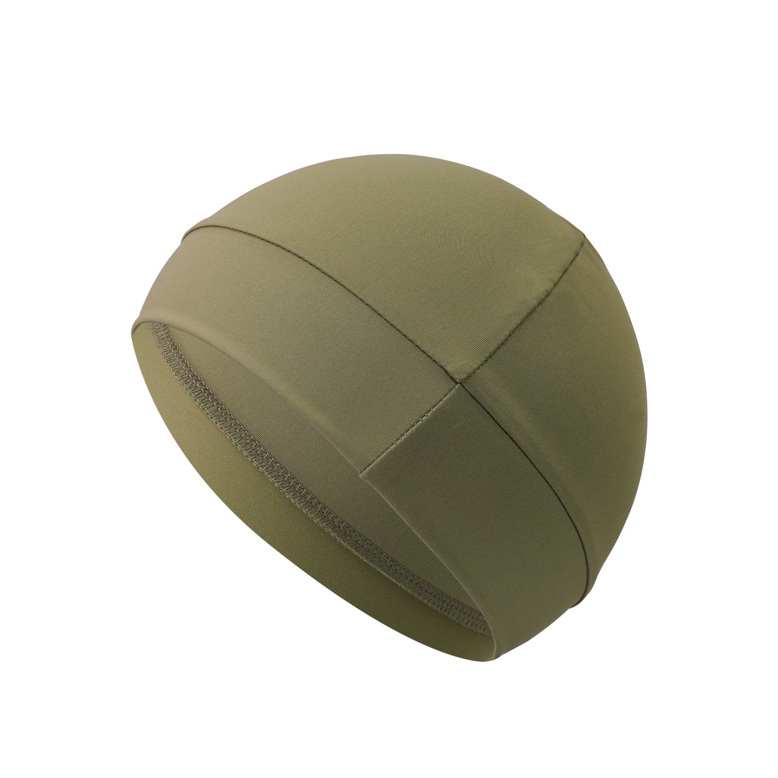 Green skull cap on a white background