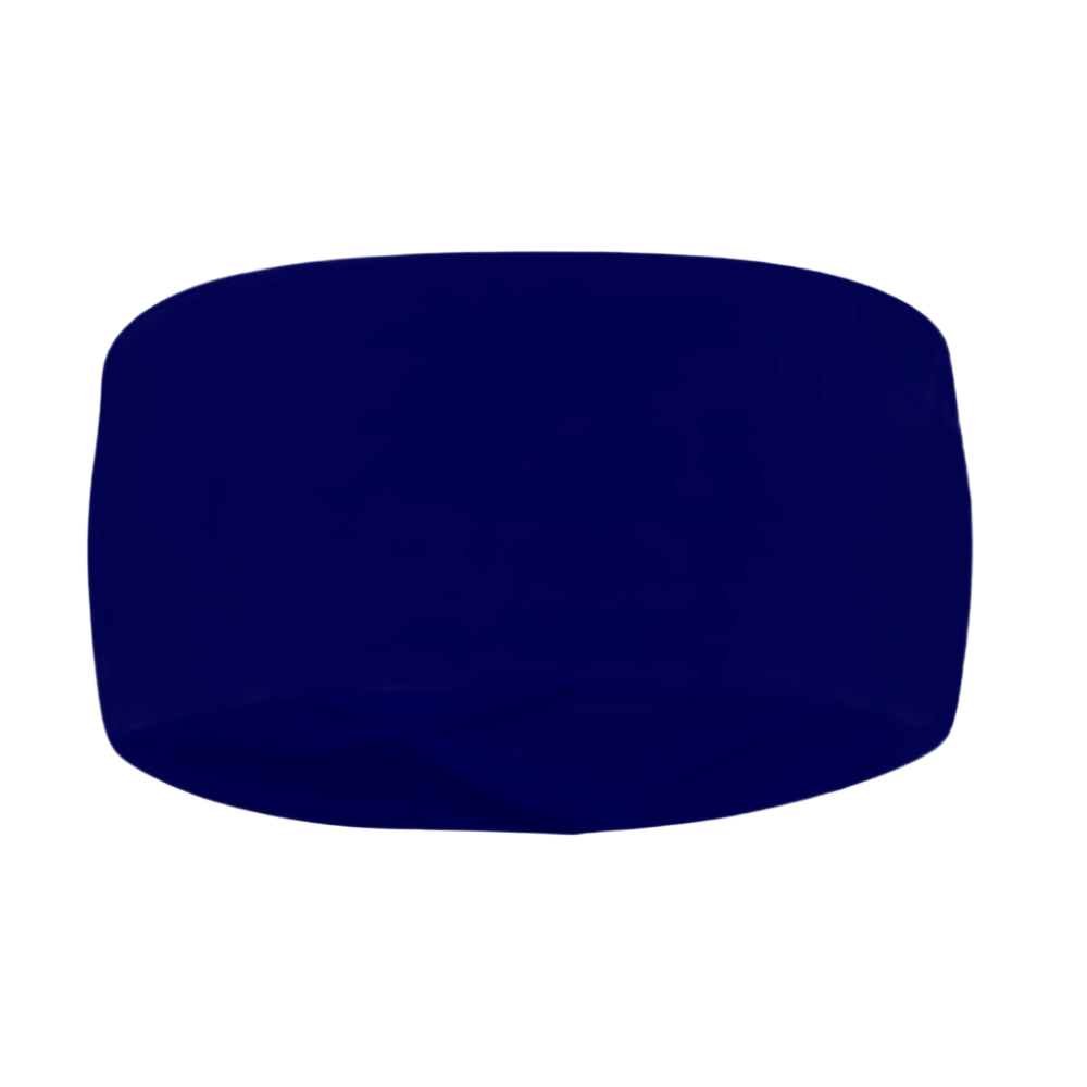 Navy blue rectangular object on a white background