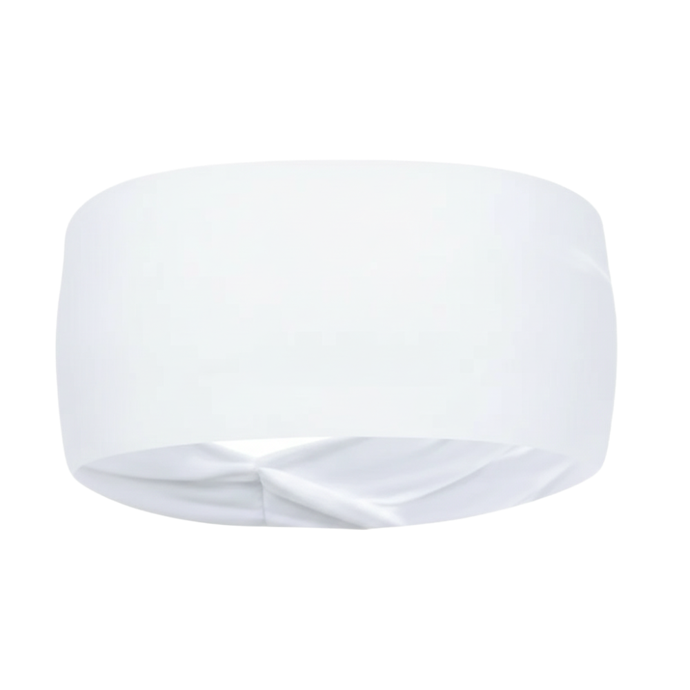 White bandeau top on a white background